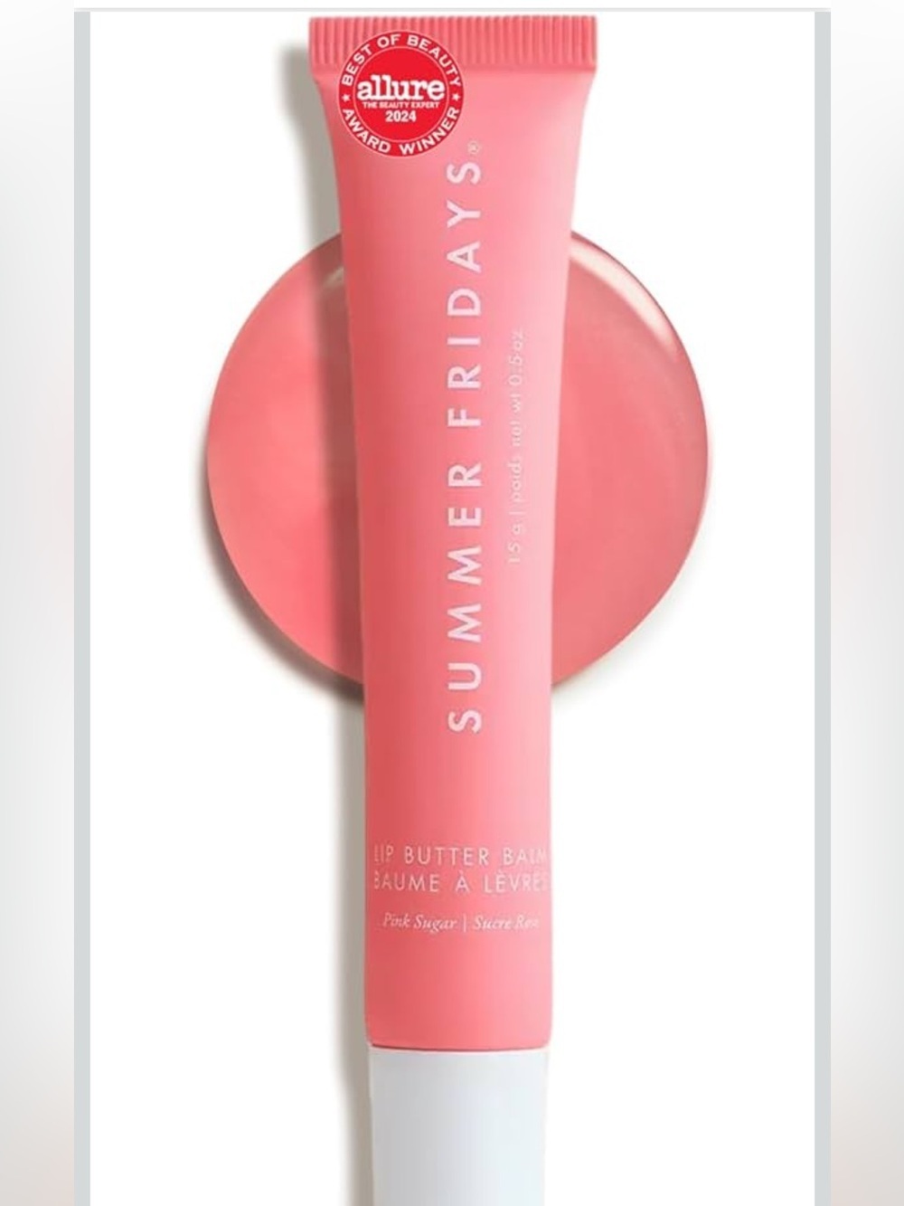 Summer Fridays Pink Lip Butter Balm - pink sugar